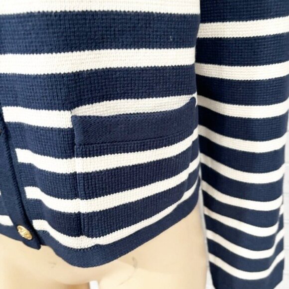 J.Crew Women’s Emilie Sweater Lady Jacket in Stripe - Size Large - Picture 7 of 15